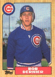 1987 Topps Baseball Cards      715     Bob Dernier